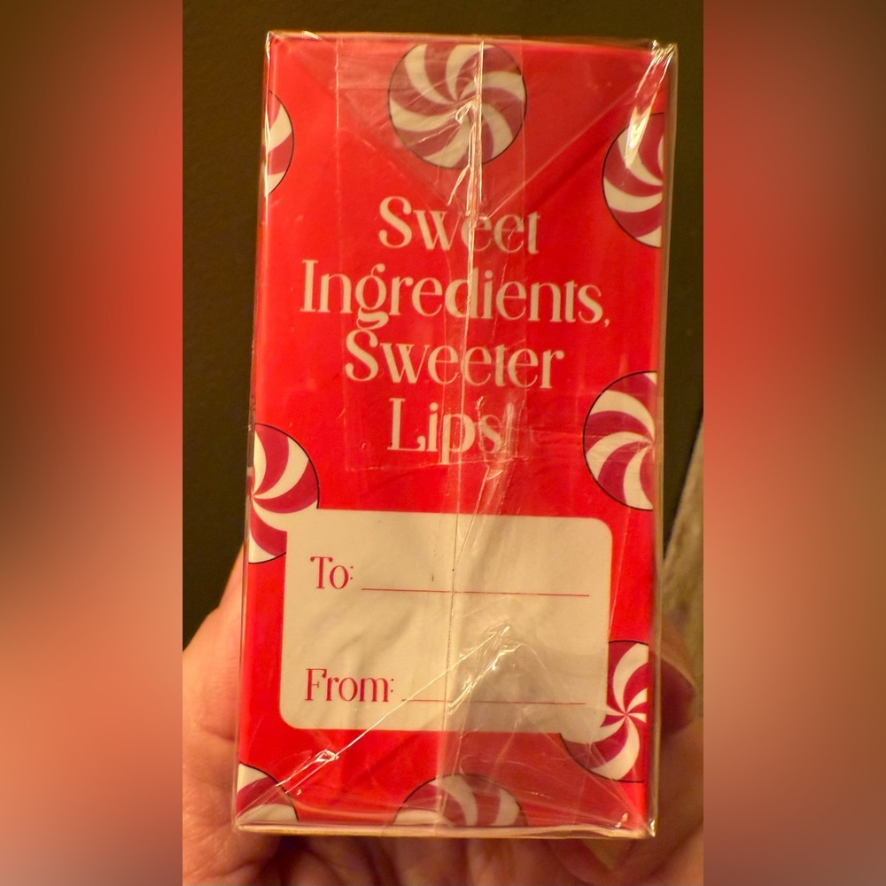 🆕 NCLA Beauty Peppermint Swirl Mini Lip Scrub & Balm Set - Red. - Picture 3 of 5